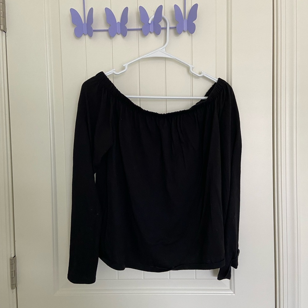 SO women’s relaxed off shoulder shirt‎ — large